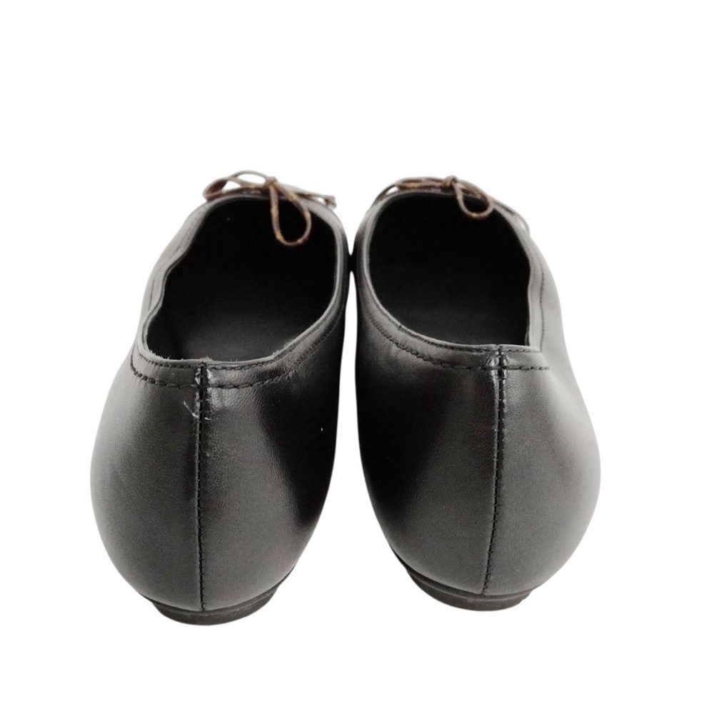 ✨🛍️ Louis Vuitton Popi Line Monogram and Black Leather Ballet Shoes - Picture 4 of 8